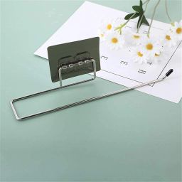 Wall Mount Towel Bar for Kitchen Bathroom. Stainless Steel Self Adhesive Wall Mount Towel Holder/Towel Stand/Multi-Function Towel Rack for Kitchen Steel Towel Holder-7