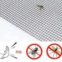 buyagain HDPE - High Density Poly Ethylene Infants Washable 5x5 ft ivory Mosquito Net for Window with Fiber Glass Mesh Mosquito Net image 3
