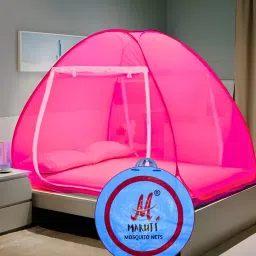 Polyester Adults Washable Double Bed, Size-6x6,7x7,8x8,6x6.5 ft-Foldable Mosquito Net-9