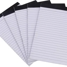 Narrow ruled A5 Note Pad Single Ruled 5pc 40 Pages-image-14