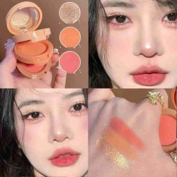 3in1 Cute Makeup Kit | Eyeshadow, Highlighter, Blusher for Women-12