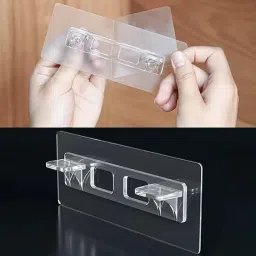 Closet Shelves Self-Adhesive Clips for Kitchen, Furniture pack of -2 Decorative Showpiece - 2 cm-image-61