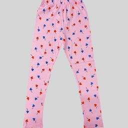 DIAZ Girls Printed Ankle Length Cotton Lycra Leggings-18