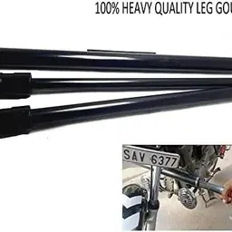 huims Single Rod Leg Guard Black BLACK Splendor Bike Crash Guard Universal bike-picture-7