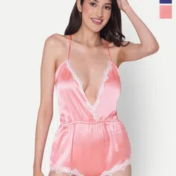 Broiden Pack Of 2 Shoulder Straps Satin Baby Dolls-image-109