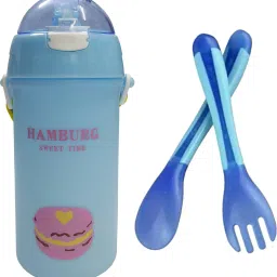 BABY SIPPER 550 ML & HEAT SENSITIVE SPOON SET - BPA FREE PLASTIC-9