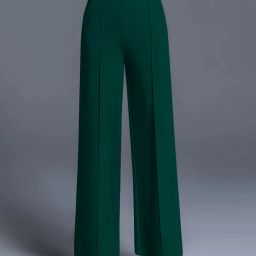 Women Regular Fit Green Lycra Blend Trousers-image-24