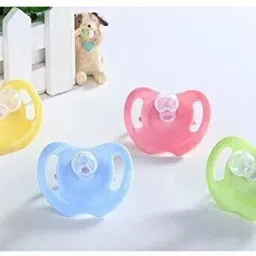 Non-Toxic BPA-Free Silicone Safe and Flexible Soft Nipple Baby Pacifier - Pack of 4 - VN101 Soother-28