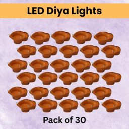 Water Sensor Diya LED Water Diyas for Diwali Home & Office Décor Pack of 30 B323 Plastic (Pack of 30) Table Diya Set-image-90