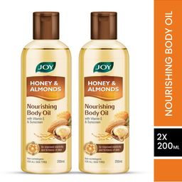 JOY Set of 2 Honey & Almonds Nourishing Body Oil - 200 ml Each-13