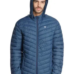 Wildcraft Men Navy Blue Water Resistant Heat Lock Puffer Jacket-image-17