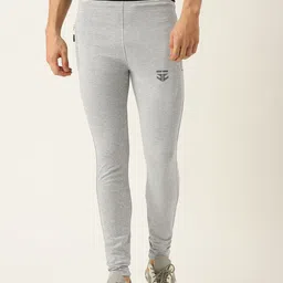 Sports52 wear Men Grey Melange Rapid-Dry Slim Fit Solid Track Pants-picture-26