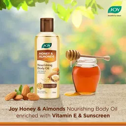 JOY Set of 2 Honey & Almonds Nourishing Body Oil - 200 ml Each image 5