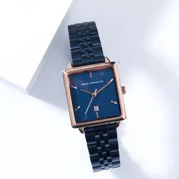 French Connection Women Blue Dial & Blue Stainless Steel Bracelet Style Straps Analogue Watch-image-21