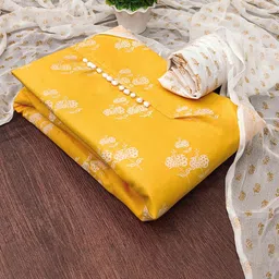 SAINOOR Floral Printed Unstitched Dress Material-image-16