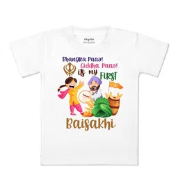 Arvesa Kids Typography Printed Applique T-shirt-picture-31
