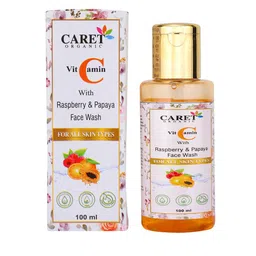 CARET ORGANIC Vitamin C With Raspberry & Papaya Face Wash For All Skin Type - 100 ml-8