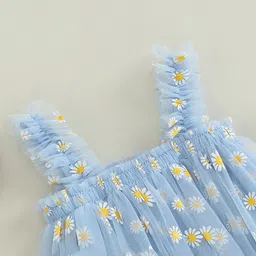 PYOS Floral Print Net Fit & Flare Mini Dress image 5