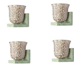 SOMIL Gold Glass Cylinder Printed Wall Lamps-image-35