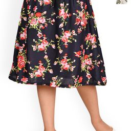 BAESD Girls Pack Of 2 Floral Printed Knee-Length Skirts-image-29