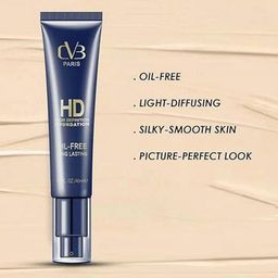 CVB High Definition Oil Free Foundation - 40 ml - Soft Ivory image 2