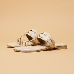 ERIDANI Women Textured Ethnic One Toe Kolhapuri Flats-image-25