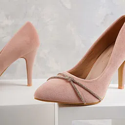 DressBerry Women Embellished Velvet Stiletto Pumps-picture-35