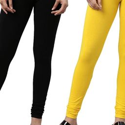 Tik Tok WEARS Girls Black Churidar Length Leggings-picture-10