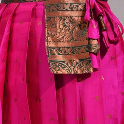 DIVASTRI Semi-Stitched Lehenga & Unstitched Blouse With Dupatta image 4