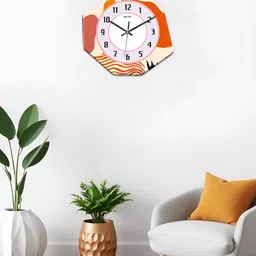 OLIVE TREE White & Grey Printed Geometric Wall Clock-33
