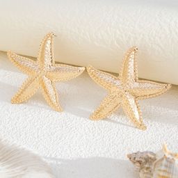StyleCast x Revolte Gold-Plated Star Shaped Drop Earrings-62