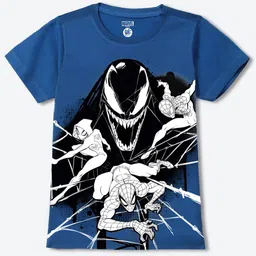 YK Marvel Boys Graphic Printed Round Neck Cotton T-shirt-picture-55