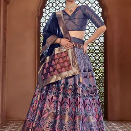 PURVAJA Ready to Wear Lehenga & Unstitched Blouse With Dupatta-15