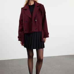 Trendyol Women Double-Breasted Overcoat-picture-54