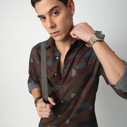 VASTRADO Men Classic Slim Fit Opaque Casual Shirt-image-73