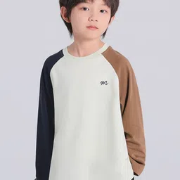LULU & SKY Boys Colourblocked Drop-Shoulder Sleeves Applique T-shirt-image-59