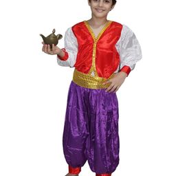 Kaku Fancy dresses Boys Fairy Tales Aladdin Costume Kurta With Harem & Jacket-image-26