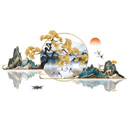 Asian royal Brown & Blue Printed Anti-Oil Wall Sticker-image-57