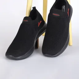JQR Men Mesh Walking Non-Marking Slip On Shoes-17
