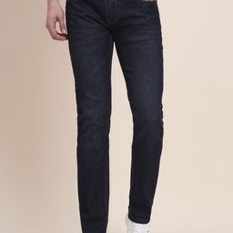 Greenfibre Men Slim Fit Mid-Rise Light Fade Cotton Jeans-picture-2