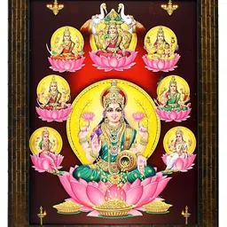Indianara Brown & Yellow 1 Piece Wood Religious Wall Photographs-41