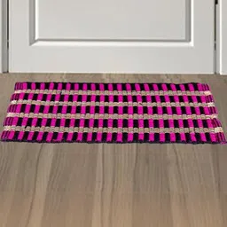 The Furnishing Tree Door mat/Indoor Foot mat Wooven Woolen Textile Floor mat Maroon Color Eco Certi-image-36