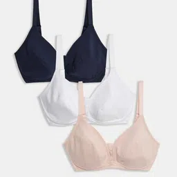 Marks & Spencer Women Pack of 3 Cut and Sew Full Coverage Bra-18