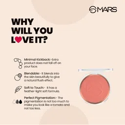 MARS Flush of Love Highly Pigmented Matte Face Blusher - Shade 11 image 4