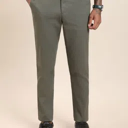 Turtle Men Relaxed Slim Fit Chinos Trousers-picture-17