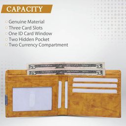 JND Men Textured PU Two Fold Wallet image 5