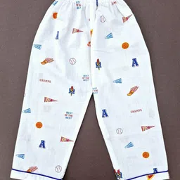 Freesia Array Unisex Kids Printed Night suit image 2