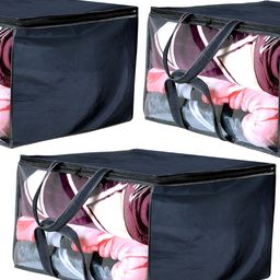 Stylista Blue Set of 3 Water Resistant Core Organisers-14
