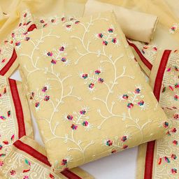 Maroosh Floral Embroidered Sequinned Unstitched Dress Material-image-97