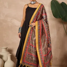 InWeave Women Kurta with Palazzos & With Dupatta-21